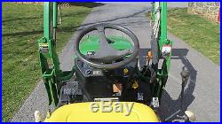 2006 JOHN DEERE 2305 4X4 COMPACT UTILITY TRACTOR With LOADER & BELLY MOWER 370 HRS