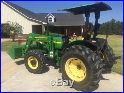 2006 JOHN DEERE 5105 4x4 TRACTOR With522 LOADER, 45 HP, 3PT, 540 PTO, 257 HRS