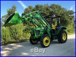 2006 John Deere 5325 4wd Tractor 542 Loader Bucket Rotary Cutter Low Hours