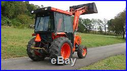 2006 KUBOTA L48 4x4 TRACTOR WITH CAB AND LOADER