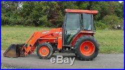 2006 KUBOTA L48 4x4 TRACTOR WITH CAB AND LOADER