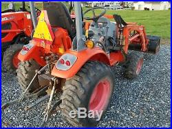 2006 Kioti CK20H tractor loader 22 hp diesel 4x4 HST used compact hole in engine