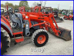 2006 Kioti DK45S 4x4 45Hp Compact Tractor with Loader & Canopy Only 600 Hours