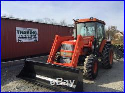 2006 Kioti DK65 4x4 Diesel Compact Tractor with Cab & Loader Only 600 Hours