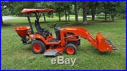 2006 Kubota BX2350 Tractor Mower Loader Spreader 4x4 PTO Tooth Bar 3-Point ROPS