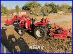2006 Mahindra 2615 4WD Tractor Diesel with Loader and Finishing Mower 270 Hours