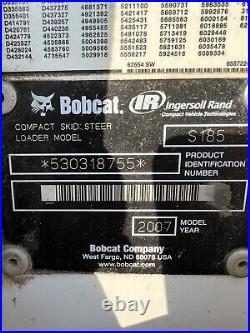 2007 Bobcat S185 Skid Steer New 84 Bucket, A/c, Cab, Power Bobtach, 1,700hrs