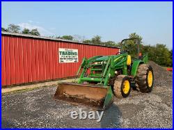 2007 John Deere 4320 4x4 48Hp Hydro Compact Tractor Loader Backhoe with 3pt Hitch