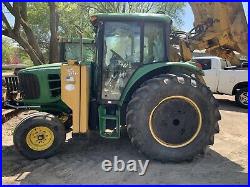 2007 John Deere 6415 tractor 105 HP with Boom mower & Snowblower