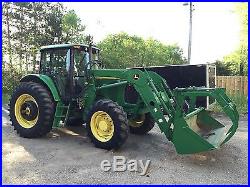 2007 John Deere 6715 Tractor (only 3,897 hours) with 740 Front Loader For Sale