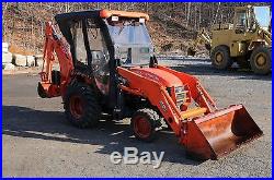 2007 Kubota B26 4WD Utility Tractor with 2 Attachments and Cab Enclosure