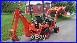 2007 Kubota Bx24 4x4 Compact Tractor Loader Backhoe Diesel Hydrostatic 595 Hours