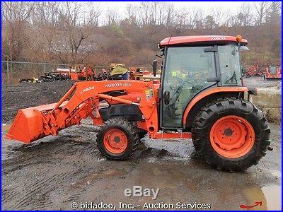 2007 Kubota L4240D 4x4 Ag Tractor w/ Front Loader Heated Cab A/C 540 PTO 44HP
