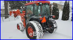 2007 L3430 Kubota tractor 4x4 cab, quick-tatch loader, wheel weights, low hours