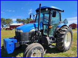 2007 New Holland TD95D Tractor 1,845 Hours 98 HP 2WD Enclosed Cab