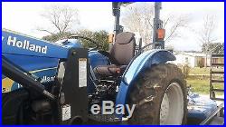 2007 New Holland Tractor 45 Hp Withfront loader, 6 ft cutter/ 752 hours