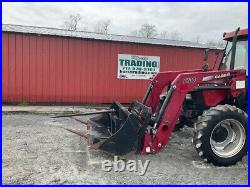 2008 Case IH JX80 4x4 80Hp Utility Tractor with Cab & Loader Only 1200 Hours