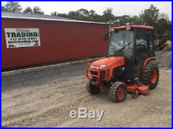 2008 Kubota B3030 4x4 Compact Tractor with 60 Belly Mower & Cab