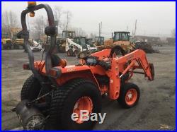 2008 Kubota L3400 4x4 Compact Tractor with Loader NEEDS WORK READ DESCRIPTION