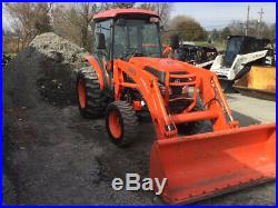 2008 Kubota L5240 4x4 Hydro Compact Tractor with Cab & Loader Only 600 Hours