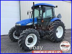 2008 New Holland Td80d Tractor, Cab, 392 Hrs, 4x4, 3 Pt, 540 Pto, Heat Ac, 72 HP