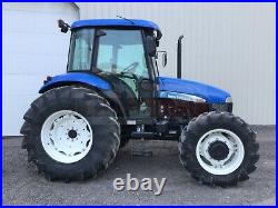 2008 New Holland Td80d Tractor, Cab, 392 Hrs, 4x4, 3 Pt, 540 Pto, Heat Ac, 72 HP