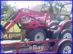 2008 mahindra tractor 4 wheel drive and backhoe
