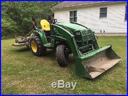 2009 John Deere 3320 Mfwd Compact Tractor With Loader/72 Finish Mower