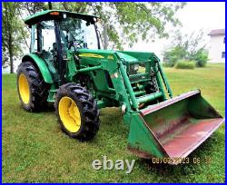 2009 John Deere 5085M with JD 553 Loader 3250 Hours 16 Speed Completely Serviced