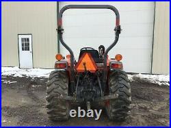 2009 KUBOTA L3400 TRACTOR With LOADER, 636 HRS, 4X4, 3 PT, 540 PTO, 34 HP DIESEL