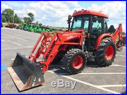 2009 Kioti Dk55 Tractor/loader/backhoe 4x4 55 HP Turbo 1314 Hours Cab With Ac