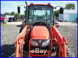 2009 Kubota M6040 tractor, Cab/Heat/Air, 4WD, QA loader with 3rd valve, 1,561hrs