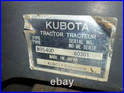 2009 Kubota M8540 4x4 Tractor