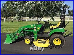 2010 John Deere 2305 Tractor 4x4 Loader Mid Mower 65 Hours