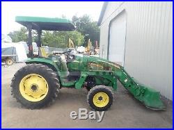 2010 John Deere 4120 Loader Tractor Canopy 4x4 3 Point 540 Pto 1040 Hours 43 HP