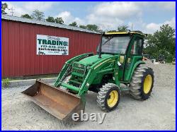 2010 John Deere 4520 4x4 50Hp Compact Tractor with Cab & Loader Clean Only 2400Hrs