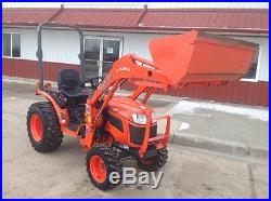 2010 KUBOTA B2320 MFWD COMPACT TRACTOR WITH LOADER 63 HOURS HYDRO