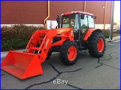 2010 Kubota M100X 4x4 Enclosed Cab Tractor with Loader Asking Price $14300