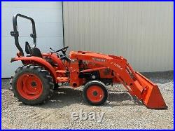 2011 KUBOTA L3800F TRACTOR With LOADER, OROPS, 2WD, 540 PTO, 3 POINT, 266 HOURS