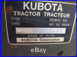 2011 Kubota M108s 4x4 Tractor