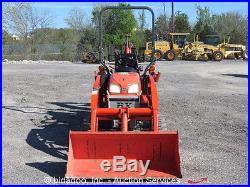 2011 Kubota BX25D 4WD Loader Tractor Backhoe Utility Ag Farm Diesel