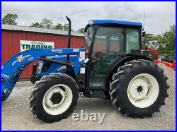 2011 New Holland TN70DA 4x4 70Hp Utility Tractor with Cab & Loader Clean 300Hrs