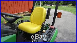 2012 JOHN DEERE 1026R 4X4 COMPACT TRACTOR With BELLY MOWER & FRONT BLADE HYDRO