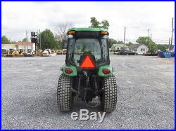 2012 John Deere 3520 4x4 Compact Tractor with Cab & Loader! Snow Blower & Forks