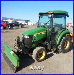 2012 John Deere 3520 4x4 Hydro Compact Tractor with Cab Front Snow Blade 1000Hrs