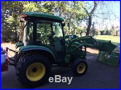 2012 John Deere 3520 Tractor with loader and front 59 snow blower MINT COND