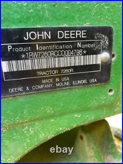 2012 John Deere 7260R Tractor 3,995 Hours