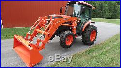 2012 KUBOTA GRAND L5740 4X4 COMPACT UTILITY CAB TRACTOR With LOADER HYDRO 18 HRS