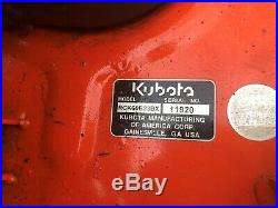 2012 Kubota Bx24d (loader) (backhoe) (60 Belly Mower) (1014 Hours)
