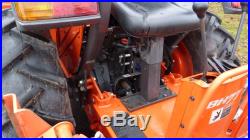 2012 Kubota L3800DT Tractor with LA524 Front Loader, BH 77 Backhoe with Thumb